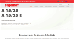 Desktop Screenshot of ergomat.com.br