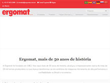 Tablet Screenshot of ergomat.com.br